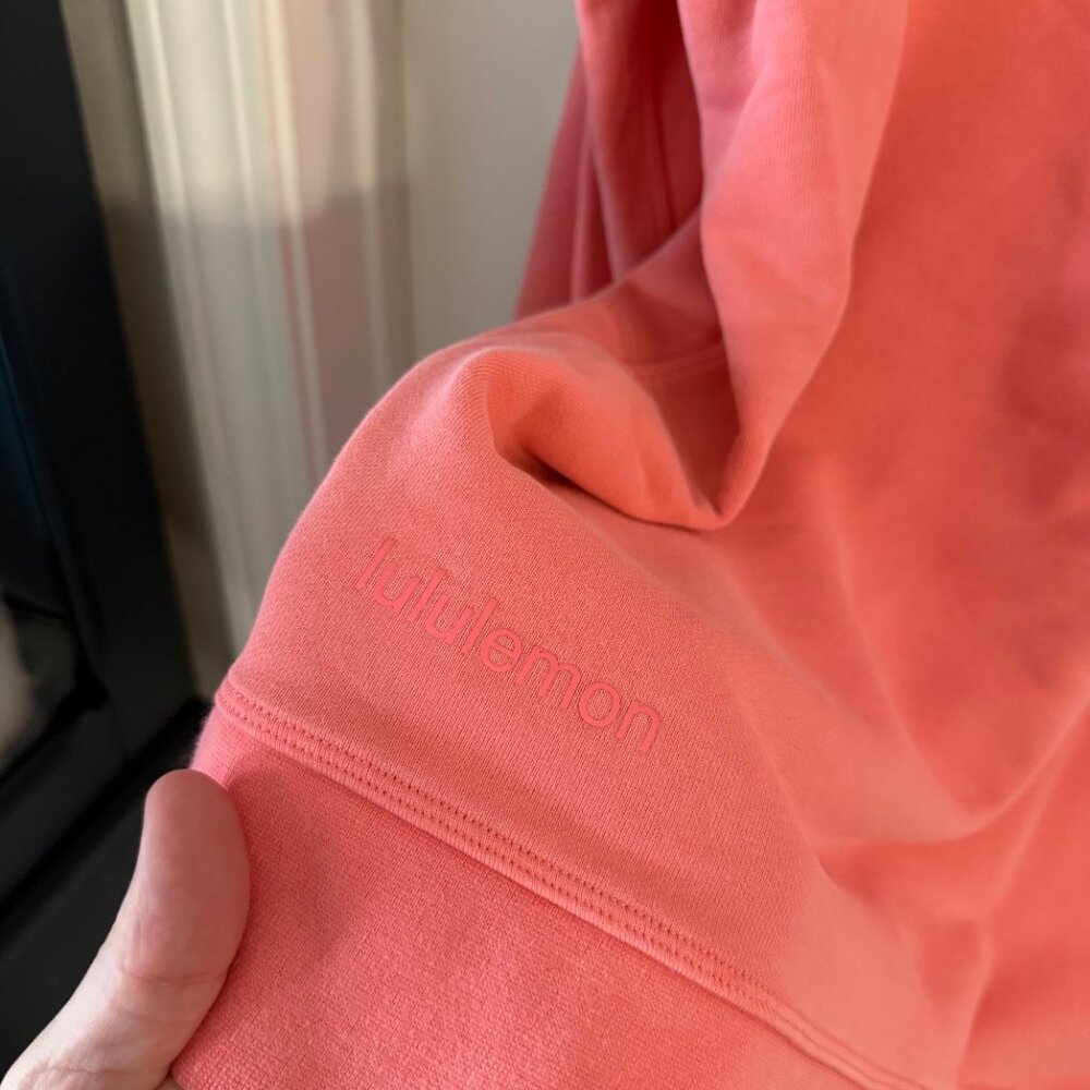Lululemon Coral Pink Crewneck Sweatshirt Women’s Size L/XL - Picture 4 of 4